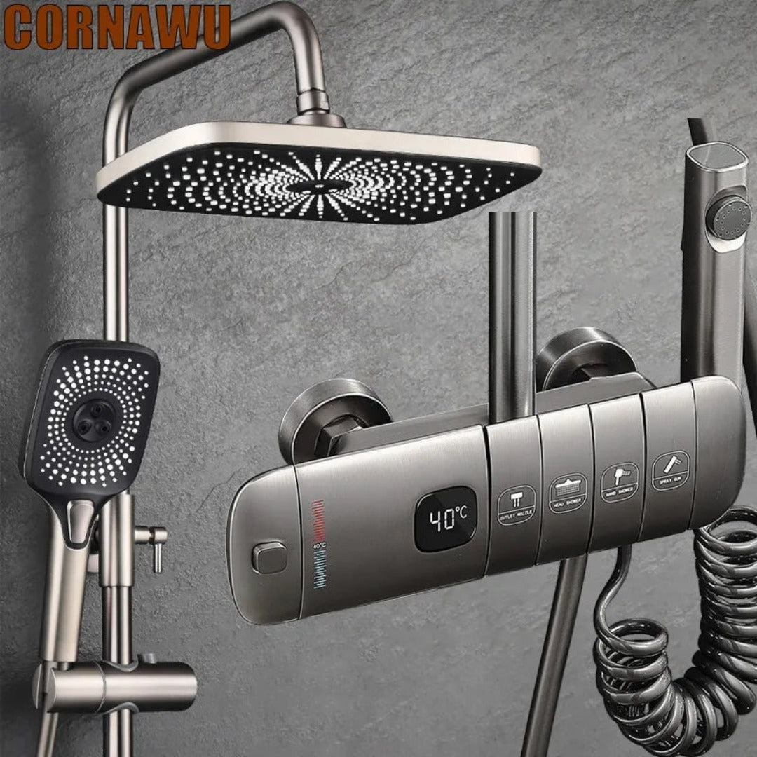 Thermostatic LUXURY LED Shower Set